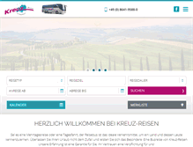 Tablet Screenshot of kreuz-reisen.de